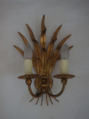 Aplique pared vintage espigas trigo
