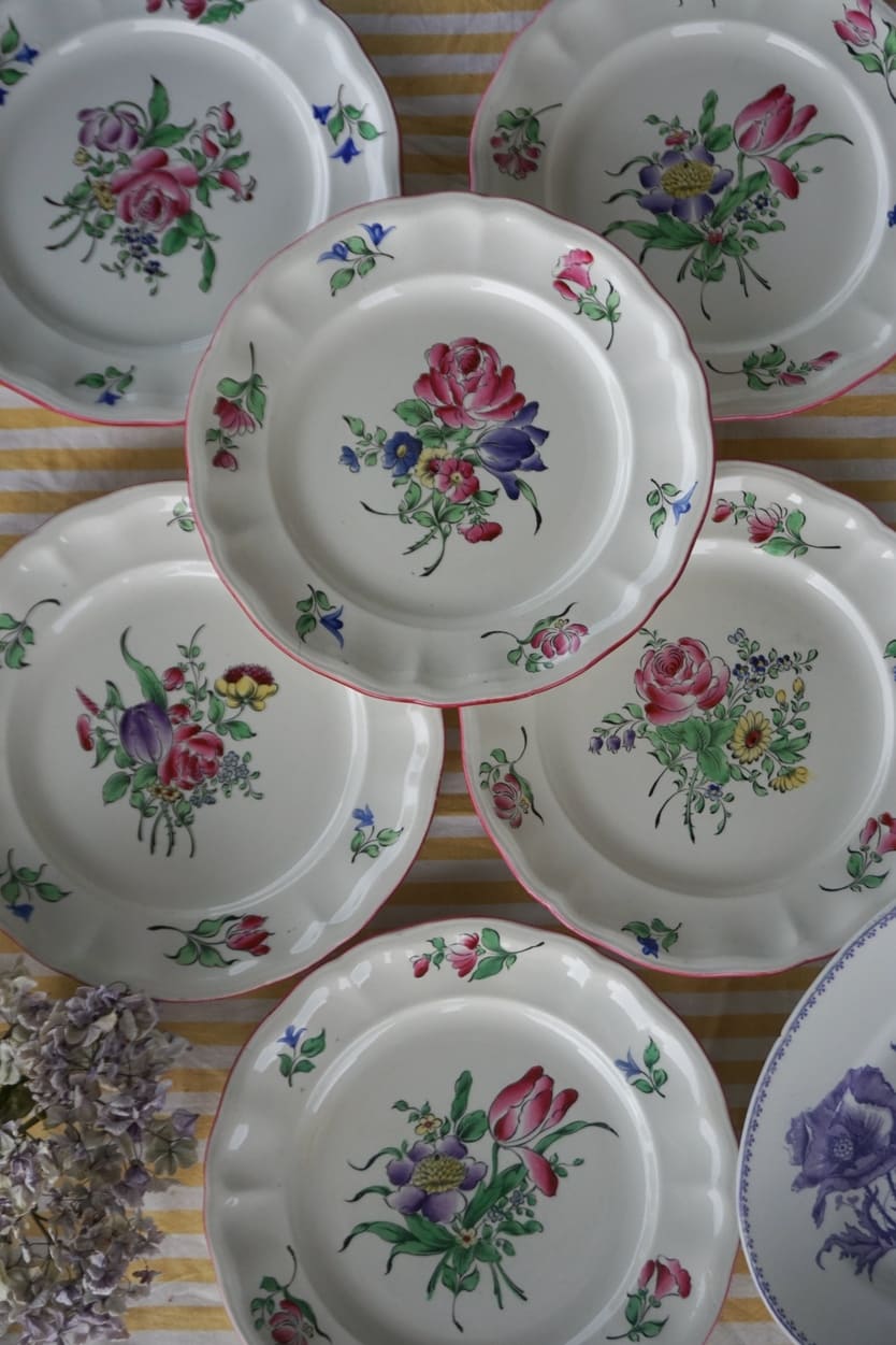 6 platos llanos Rébervère Luneville