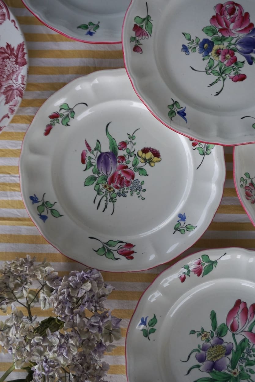 6 platos llanos Rébervère Luneville - Imagen 5