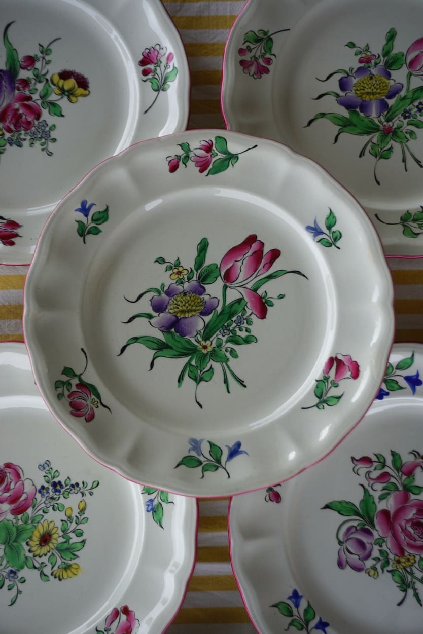 6 platos llanos Rébervère Luneville - Imagen 6