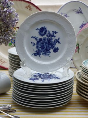 6 ó 12 Platos postre flores azules Seltmann Weiden
